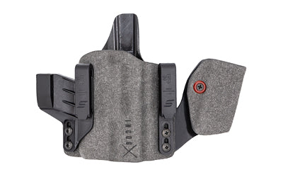 Safariland INCOG-X |  Joint Collaboration with Haley Strategic |  Inside the Waistband Holster |  Fits Glock 17/19 with Light |  Integrated Magazine Caddy |  Microfiber Suede Wrapped Boltaron Construction |  Black |  Right Hand